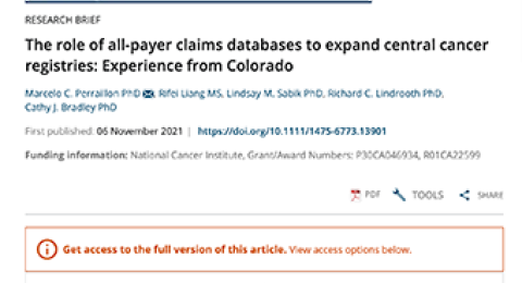 All Payer Claims abstract