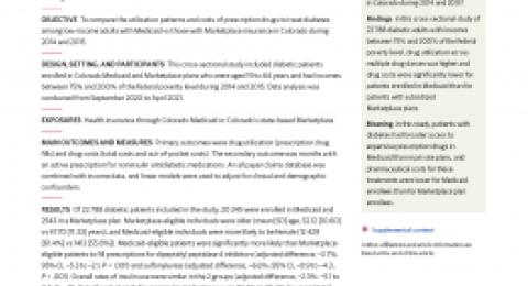 Colorado diabetes article on the JAMA network website