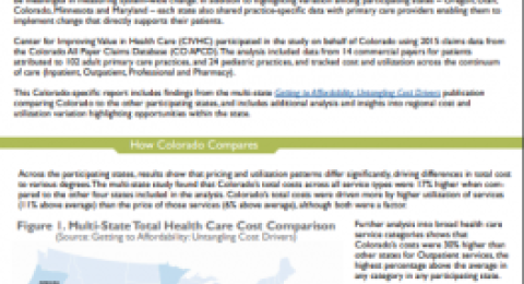 Total Cost of Care Multi-State Analysis report