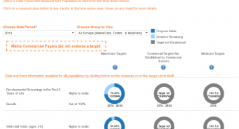 Core Metrics Dashboard for Risk Adjusted Measures report screenshot