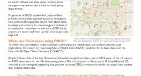 CIVHC Utilization Spot Analysis: Free Standing Emergency Departments report