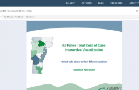 All-Payer Total Cost of Care Interactive Visualization website screenshot