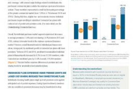 Individual Purchasers in the Massachusetts Health Care System report screenshot