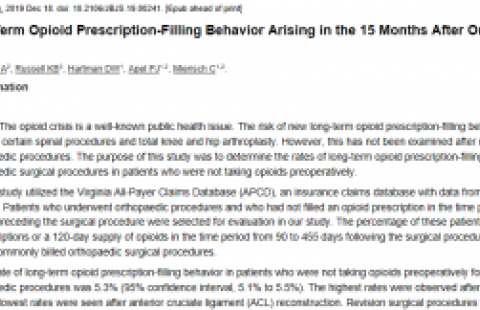 Long-Term Opioid Prescription-Filling Behavior report cover