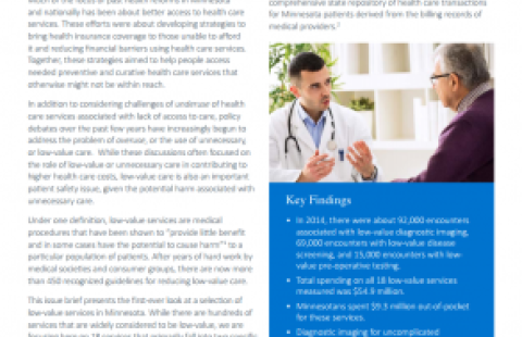 Analysis of Low-Value Health Services in the Minnesota  report cover