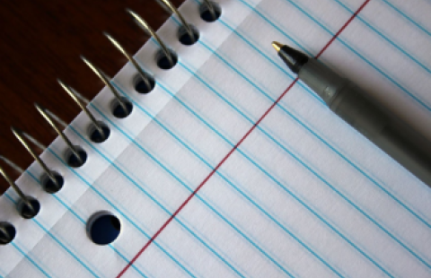 Pen and notepad