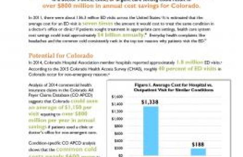 ED use as a cost driver analysis report cover
