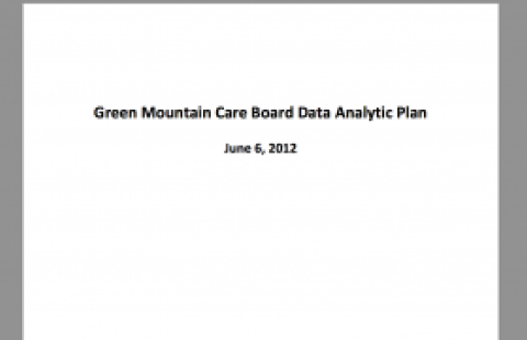 Green Mountain Care Board Data Analytic Plan
