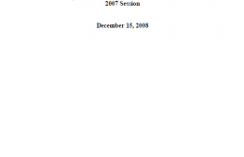 Report on the Impact of House Bill 790 – An Act Relative to Dependent Coverage for Health Insurance in the 2007 Session, NHID, December 2008