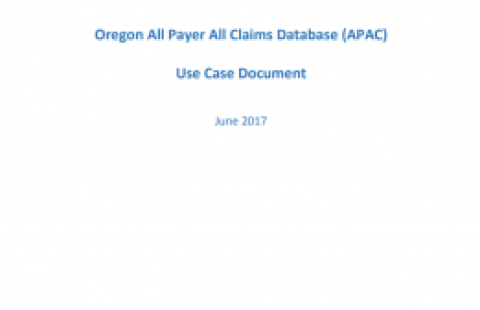 Oregon All Claims Database cover
