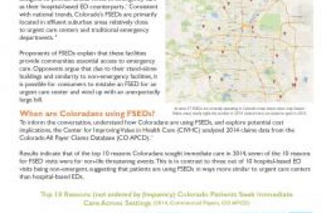CIVHC Utilization Spot Analysis: Free Standing Emergency Departments report