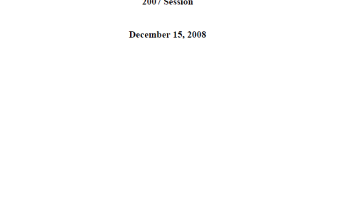 Report on the Impact of House Bill 790 cover