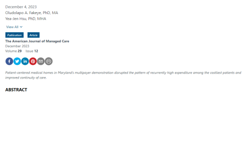 Impact of the Patient-Centered Medical Home on Consistently High-Cost Patients